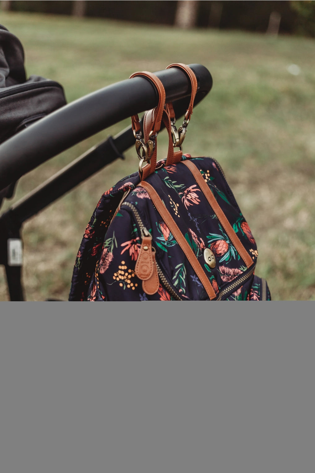 OiOi Botanical Floral Nylon Backpack