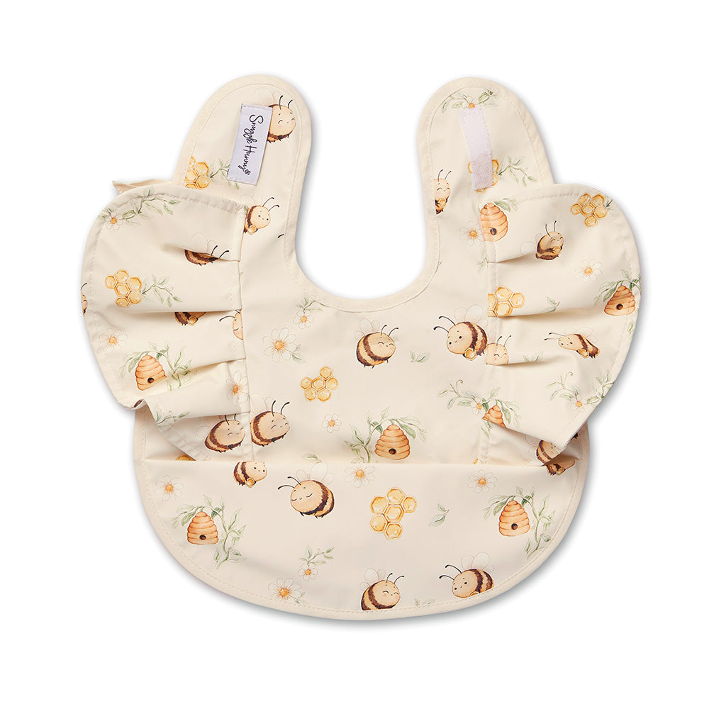 Snuggle Hunny Bumblebees Frill Snuggle Bib