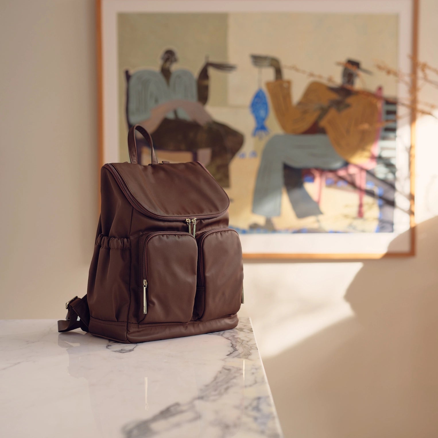 OiOi Signature Backpack Chocolate Nylon