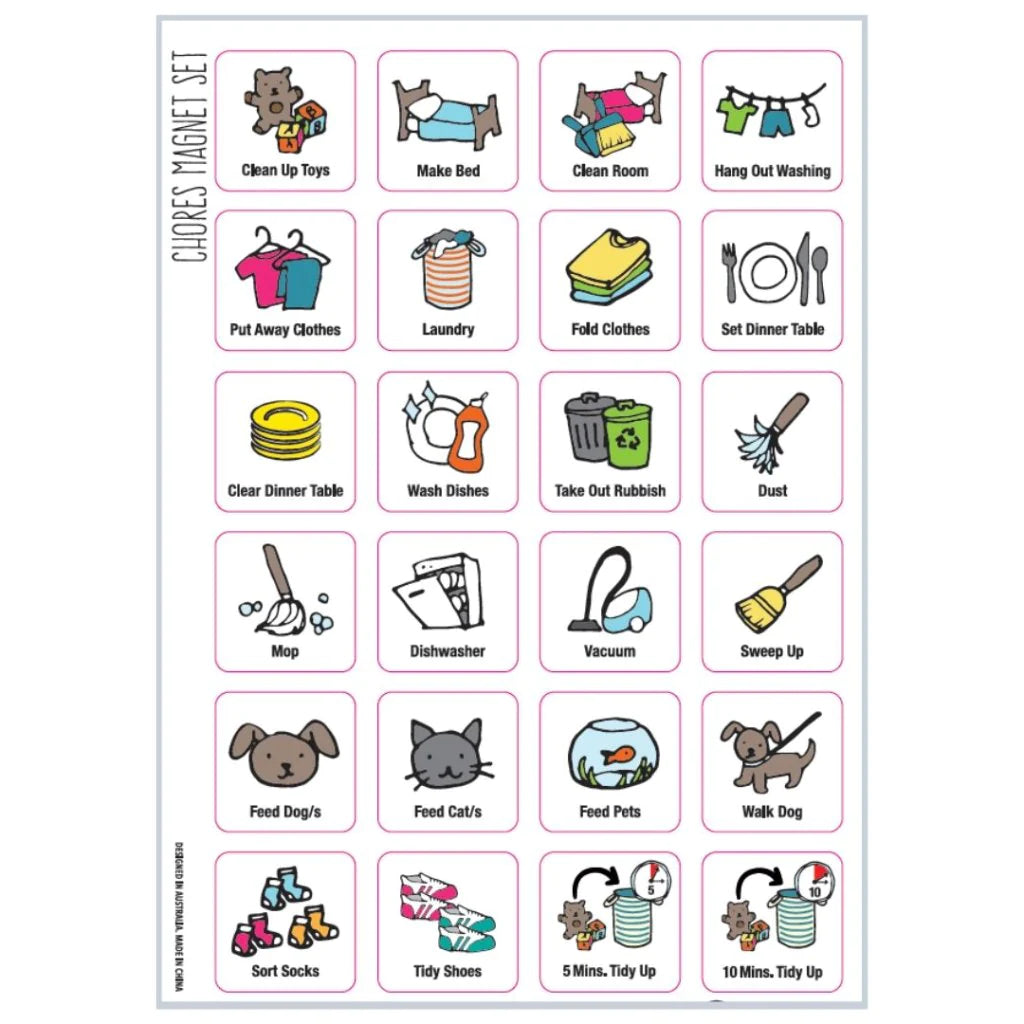 Prepp'd Kids Chore Chart Set (a4)