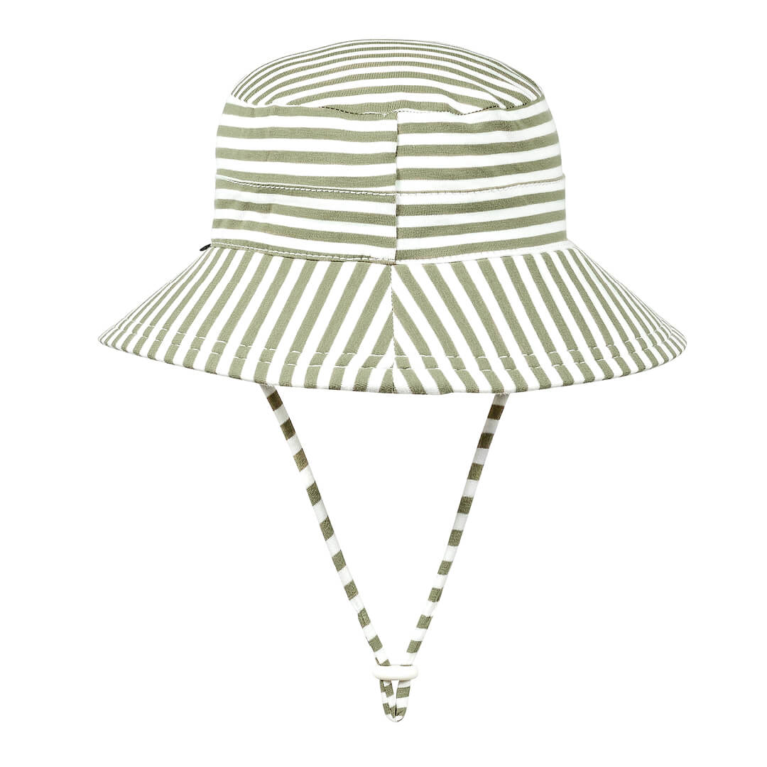 Bedhead Classic Bucket Sun Hat - Khaki Stripe