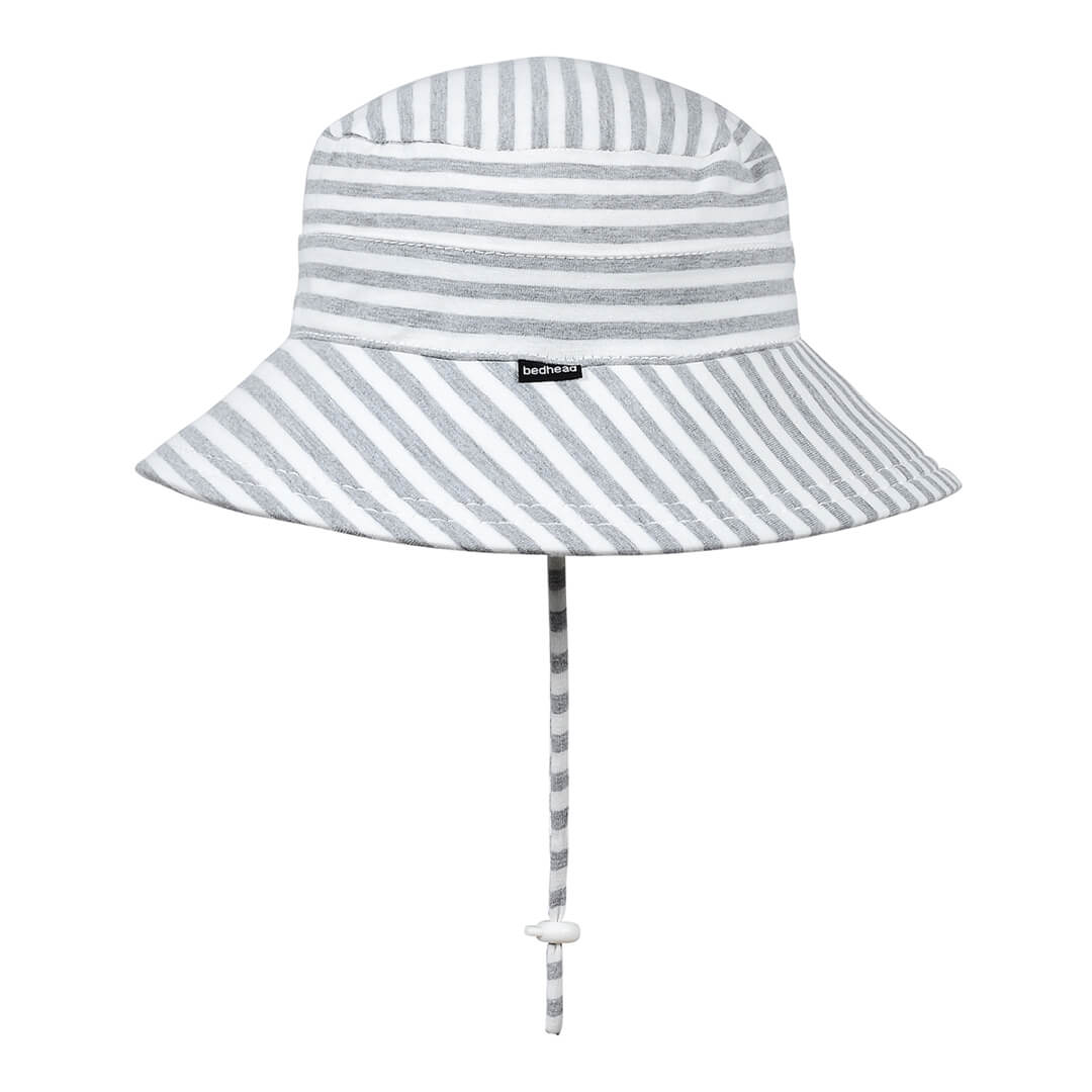 Bedhead Classic Bucket Sun Hat - Grey Stripe