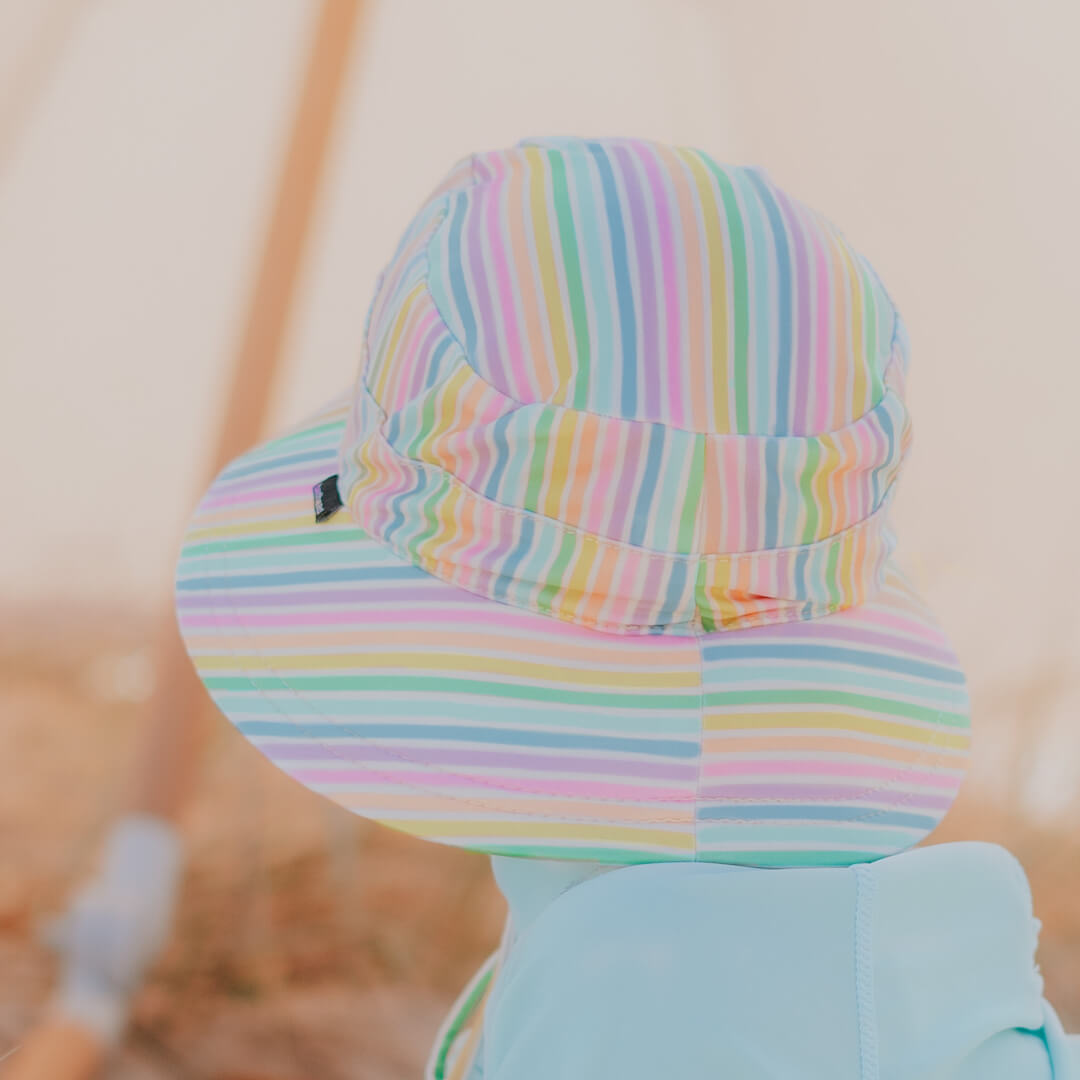 Bedhead Hats Kids Classic Swim Bucket Hat Rainbow