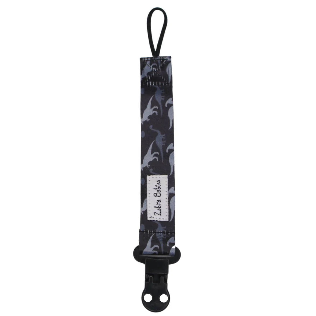 Zebra Babies Dummy Clips Flexi Ribbon