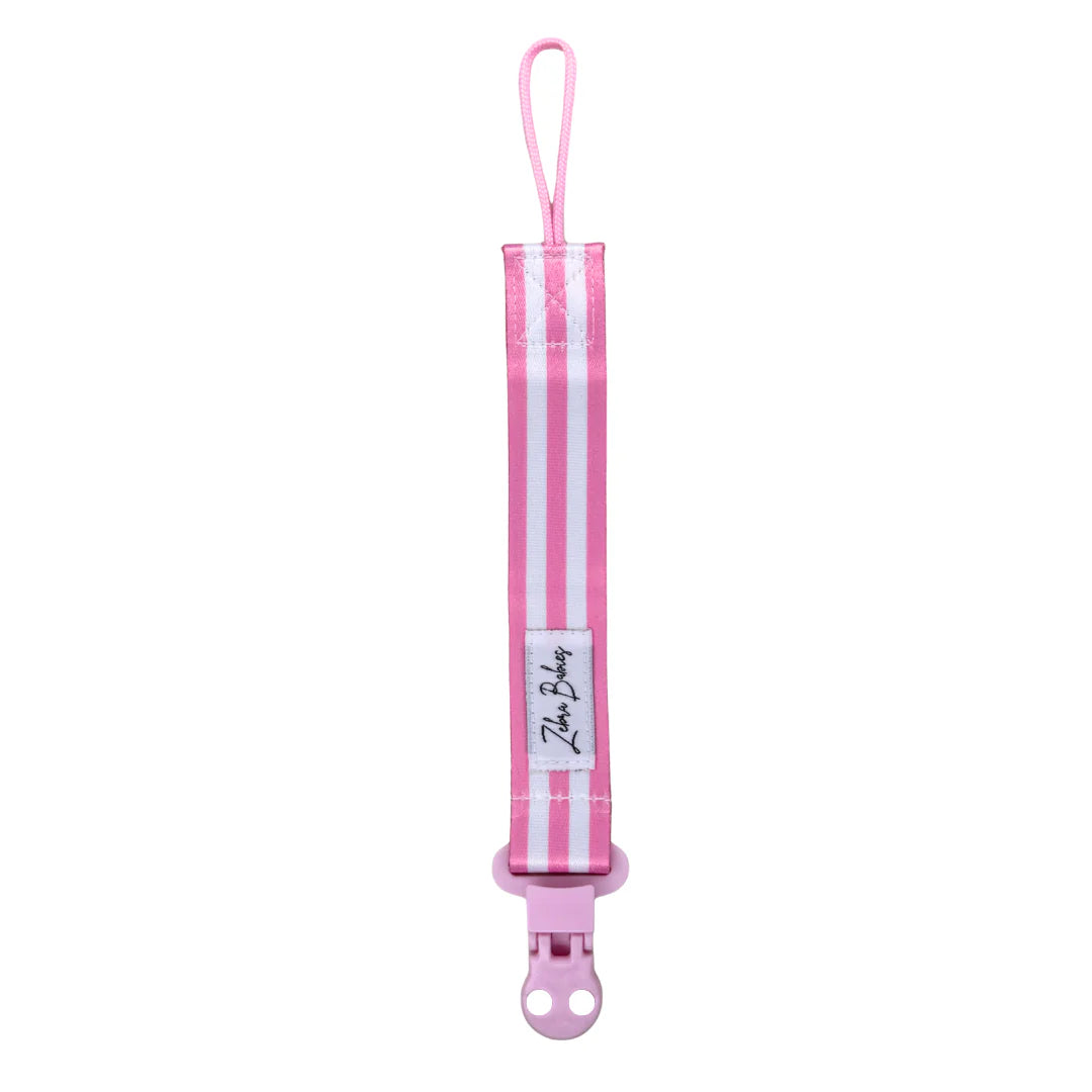 Zebra Babies Dummy Clips Flexi Ribbon
