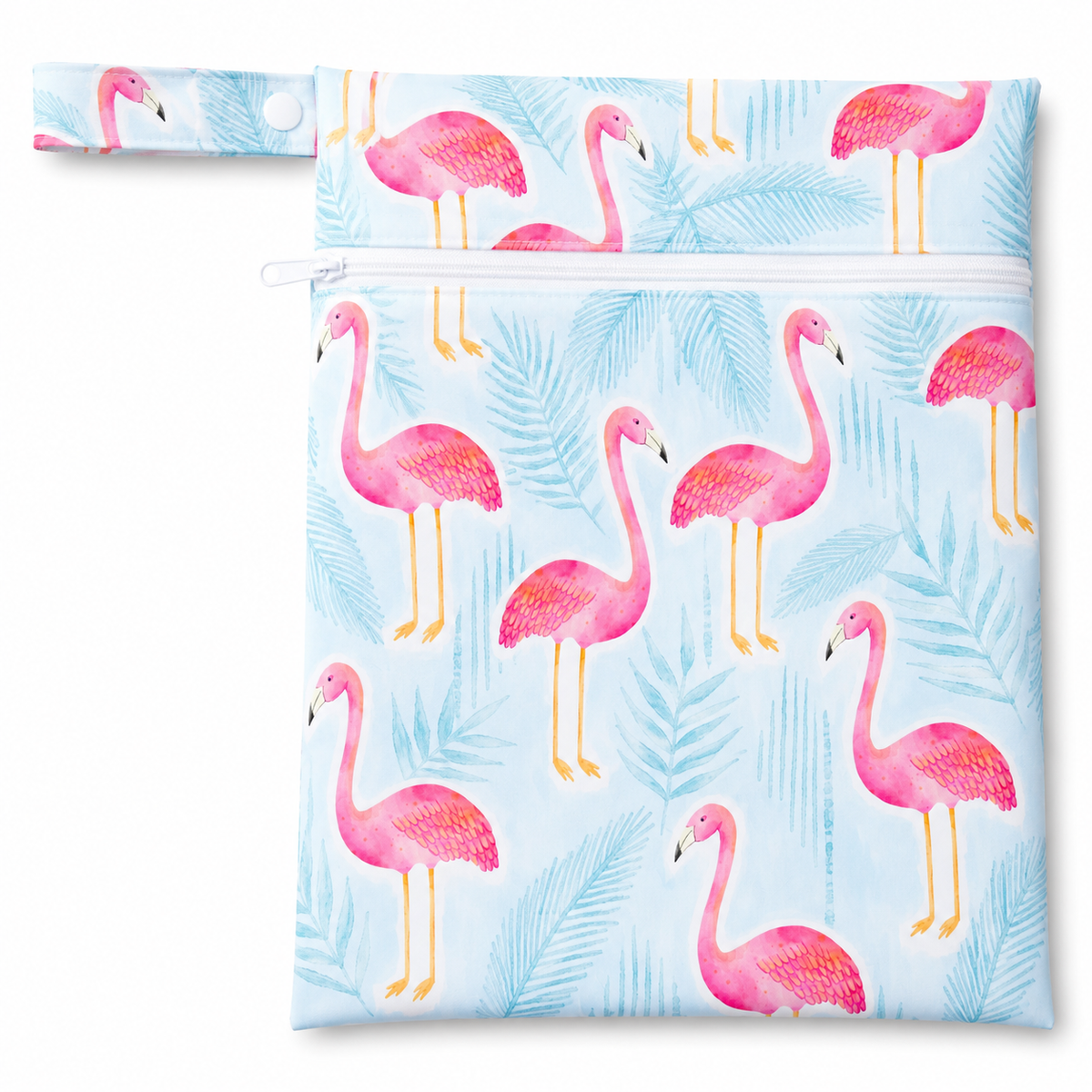 Confetti Kidz Double Pocket Wet Bag Flamingo Bay