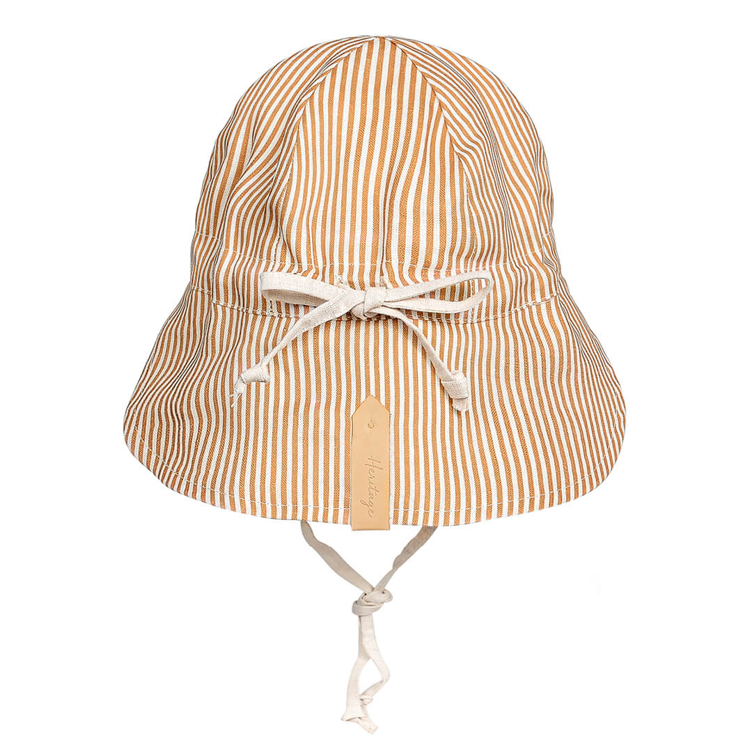 Bedhead Heritage Baby Reversible Flap Sun Hat - Frankie/flax