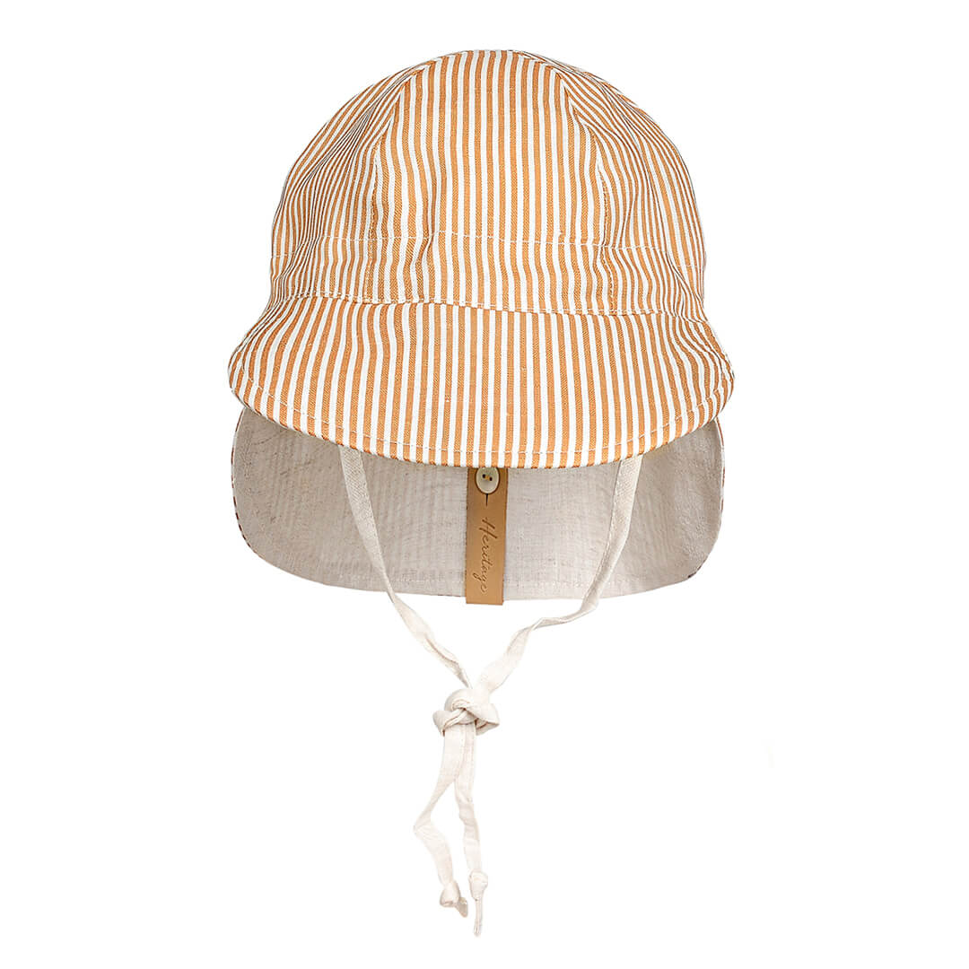 Bedhead Heritage Baby Reversible Flap Sun Hat - Frankie/flax