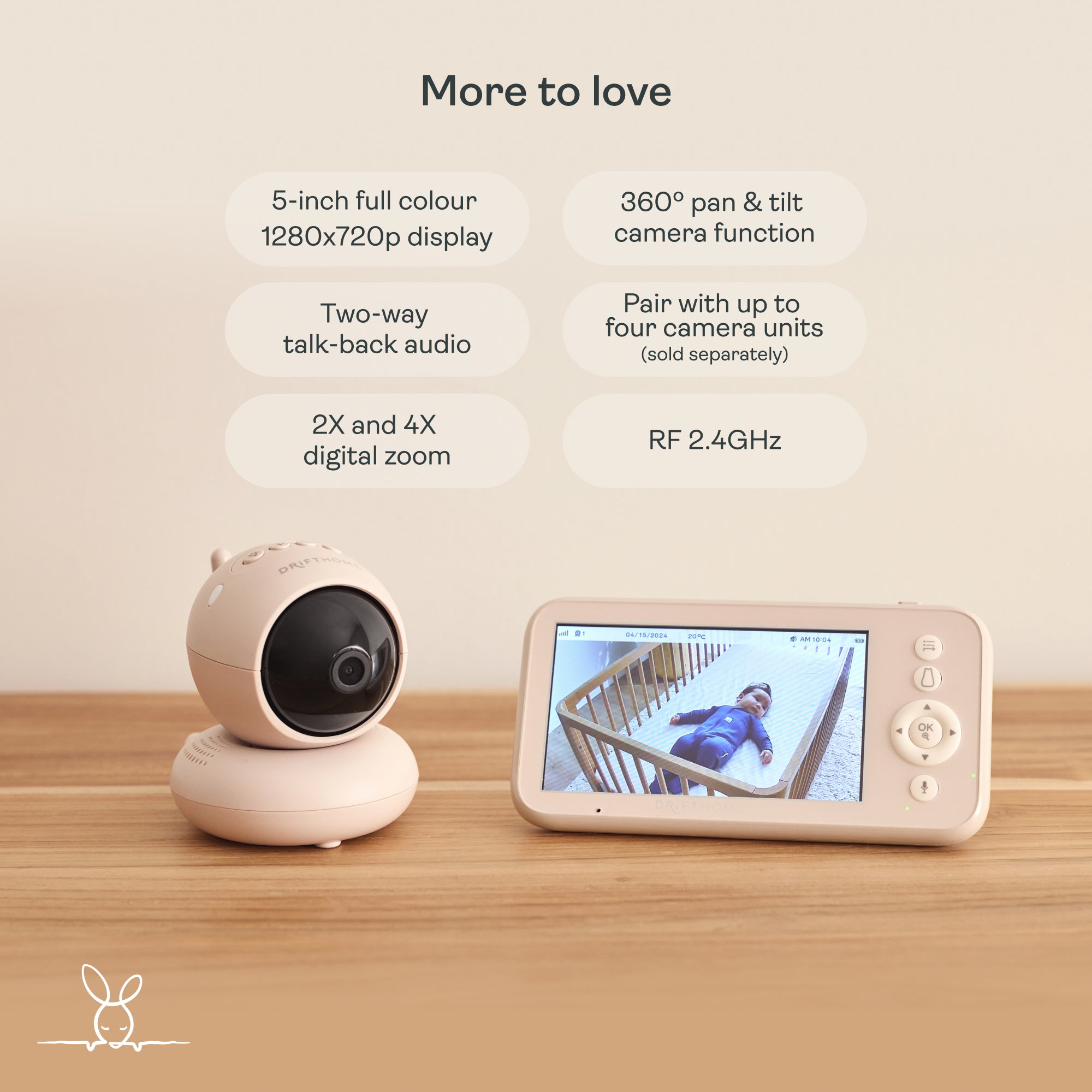 ergoPouch Drift Home Baby Monitor