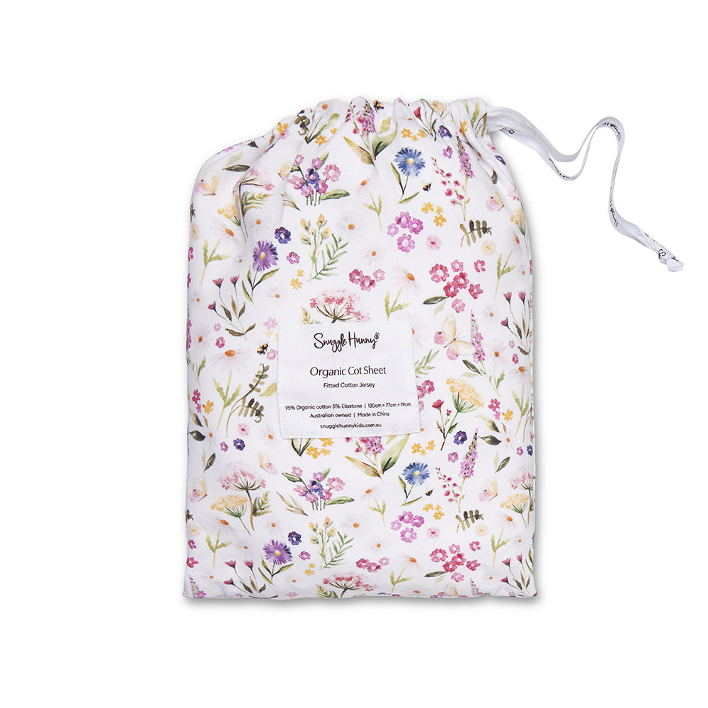 Snuggle Hunny Gracie Organic Fitted Cot Sheet