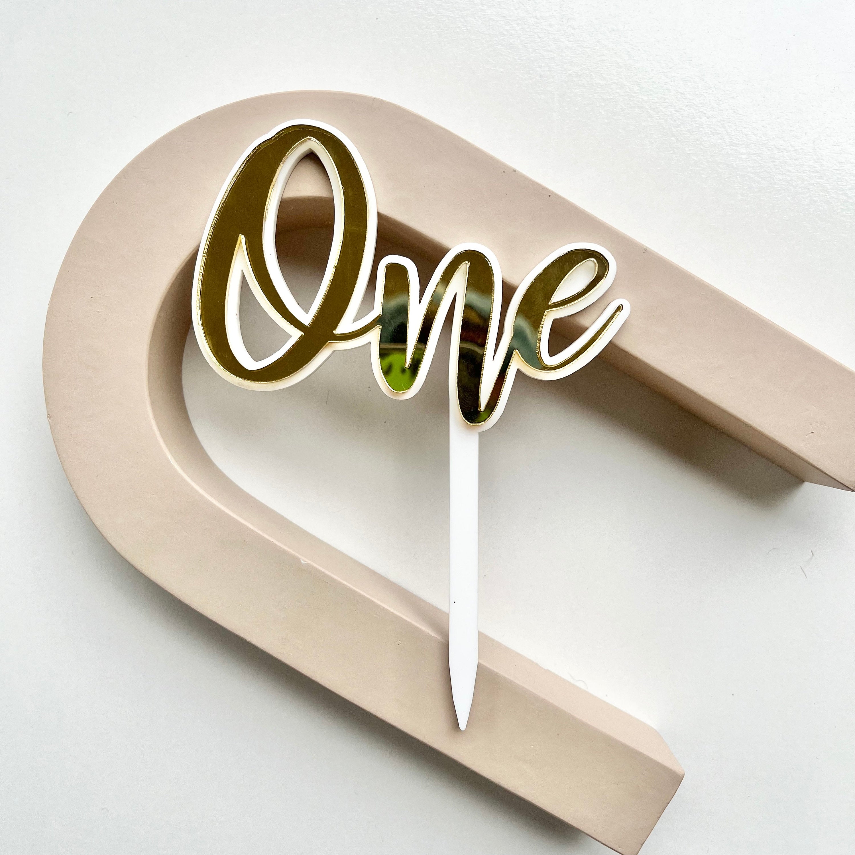 Our Little Deer Topper - White Gold