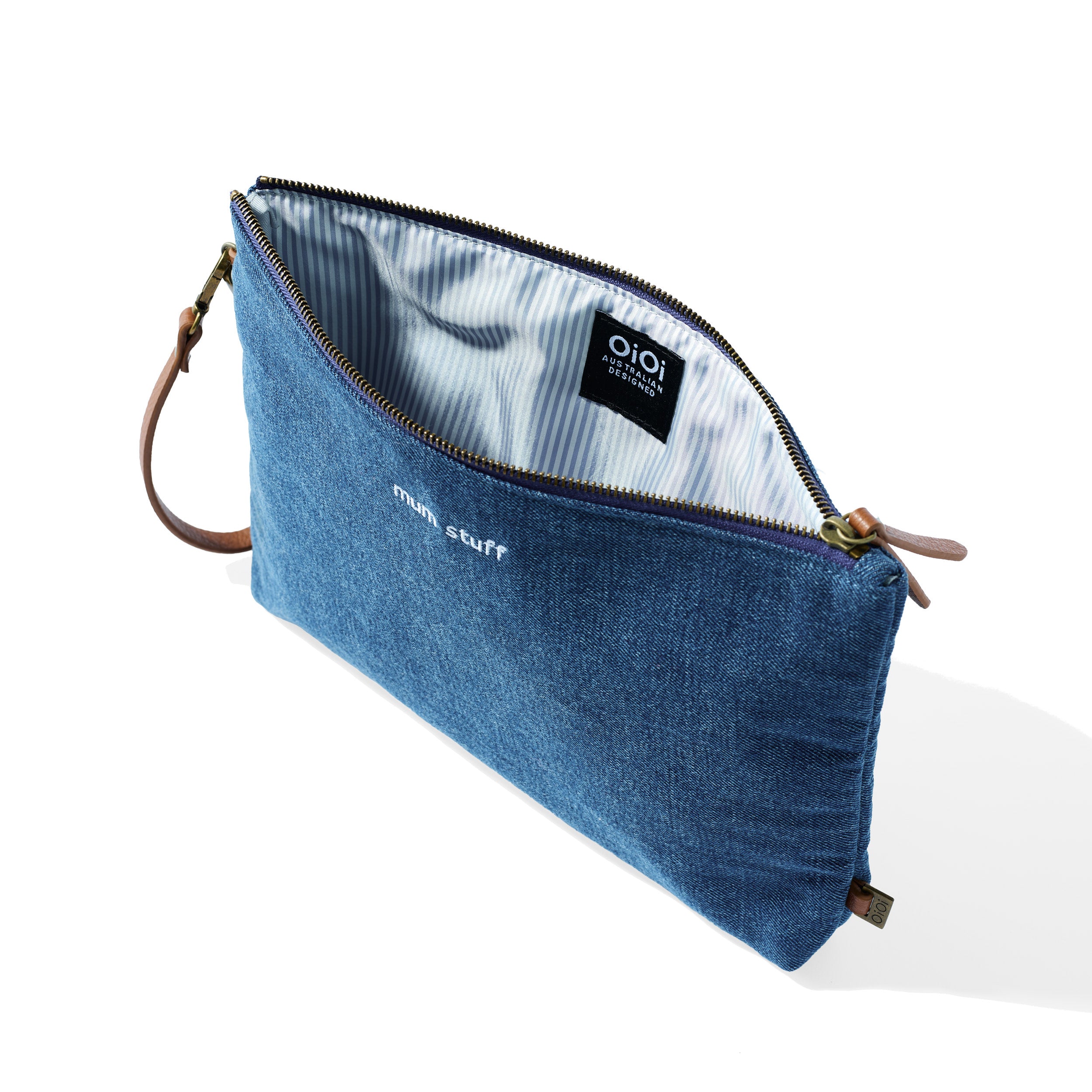 Oi Oi Mum Stuff Pouch Denim