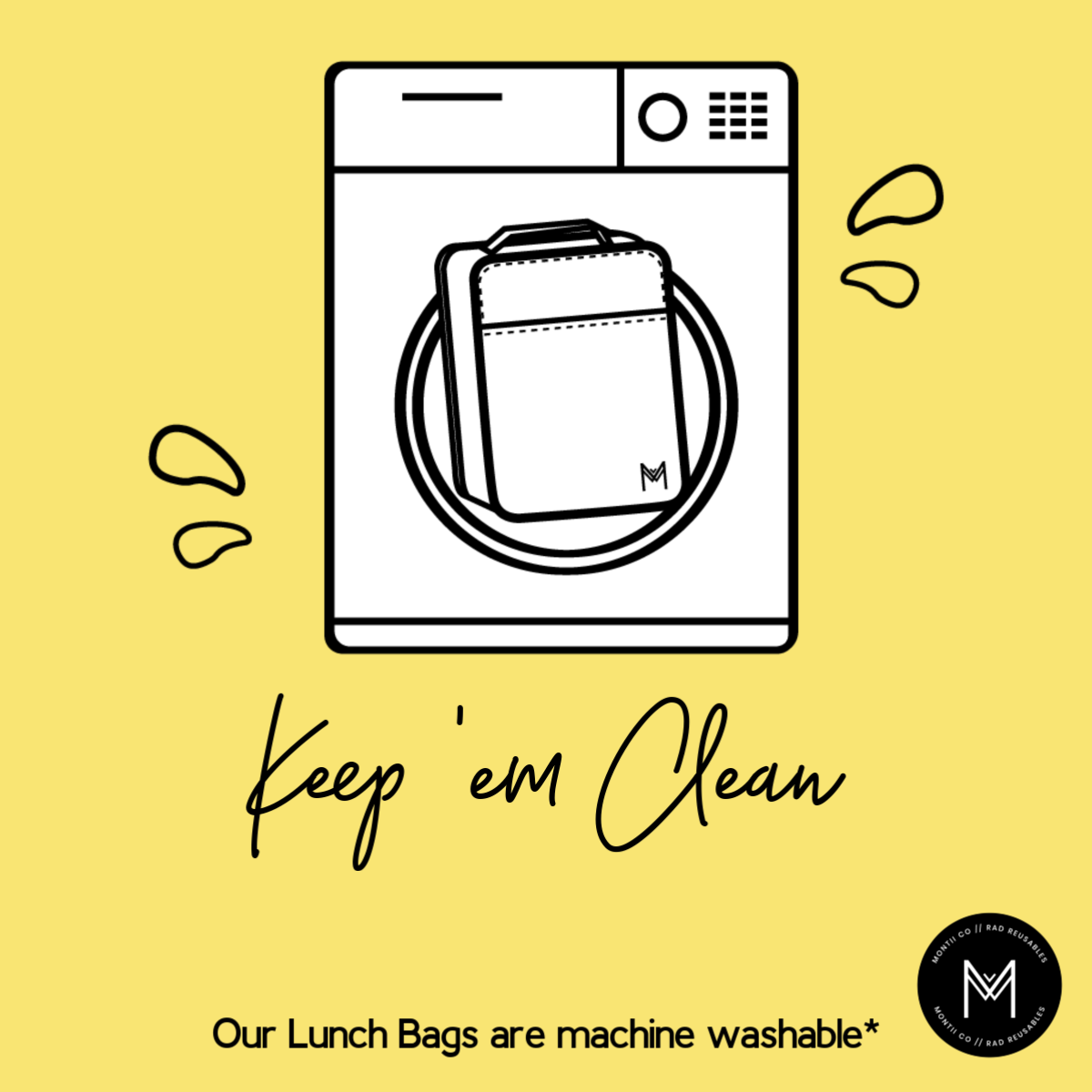 Montiico Large Insulated Lunchbag Stealth