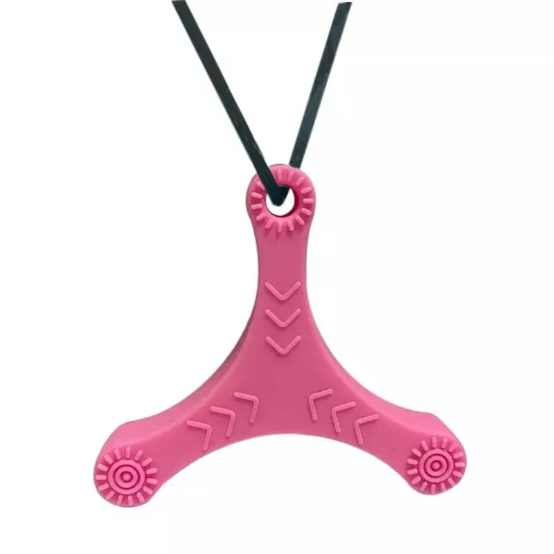 Sensory Stuff Triangle Spinner Pendant Silicone Sensory Necklace