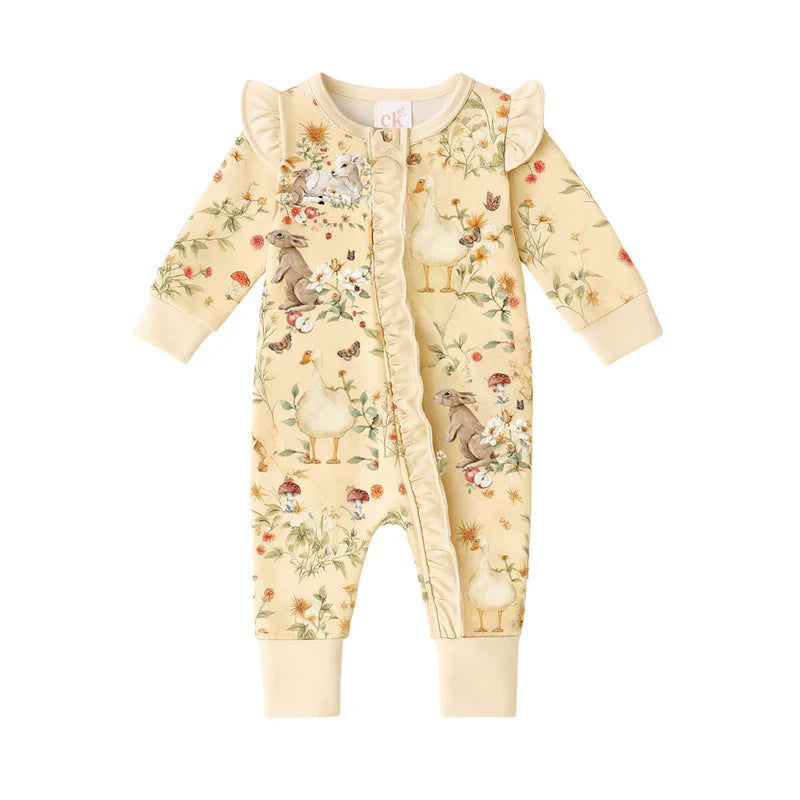 Confetti Kidz In The Meadow Long Sleeve Zipsuit