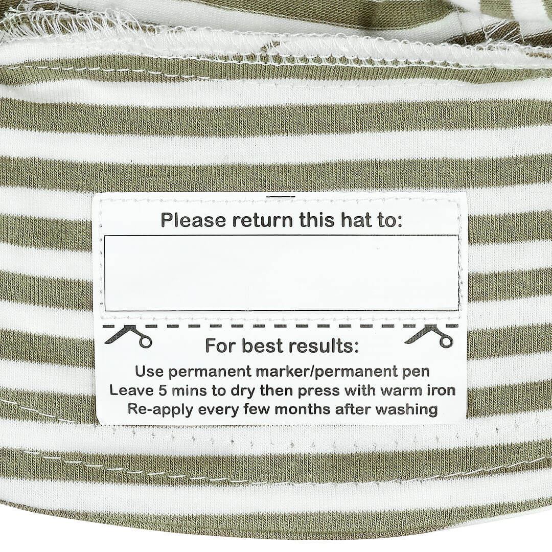 Bedhead Classic Bucket Sun Hat - Khaki Stripe