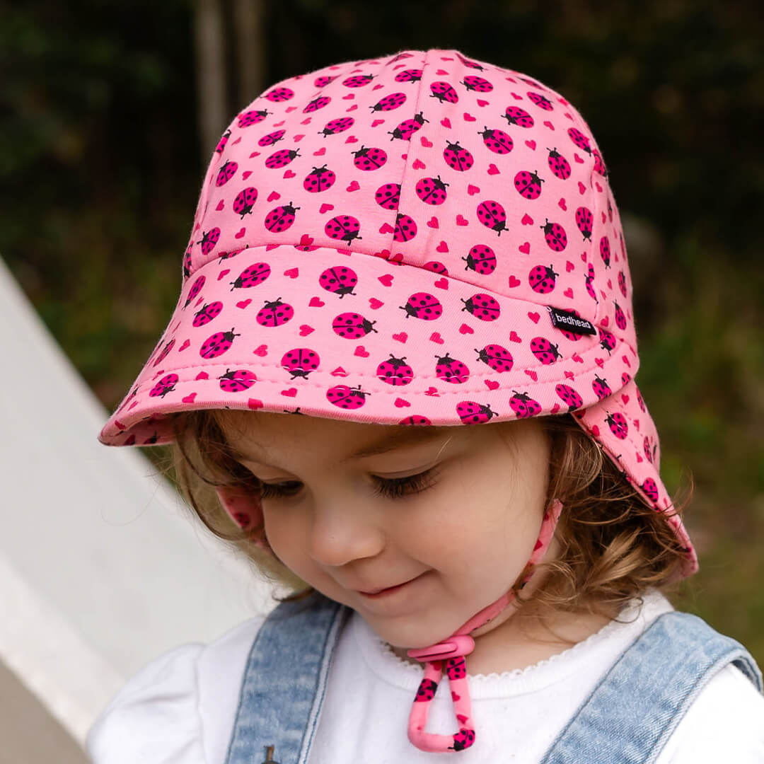 Bedhead Hats Legionnaire Flap Sun Hat Ladybug