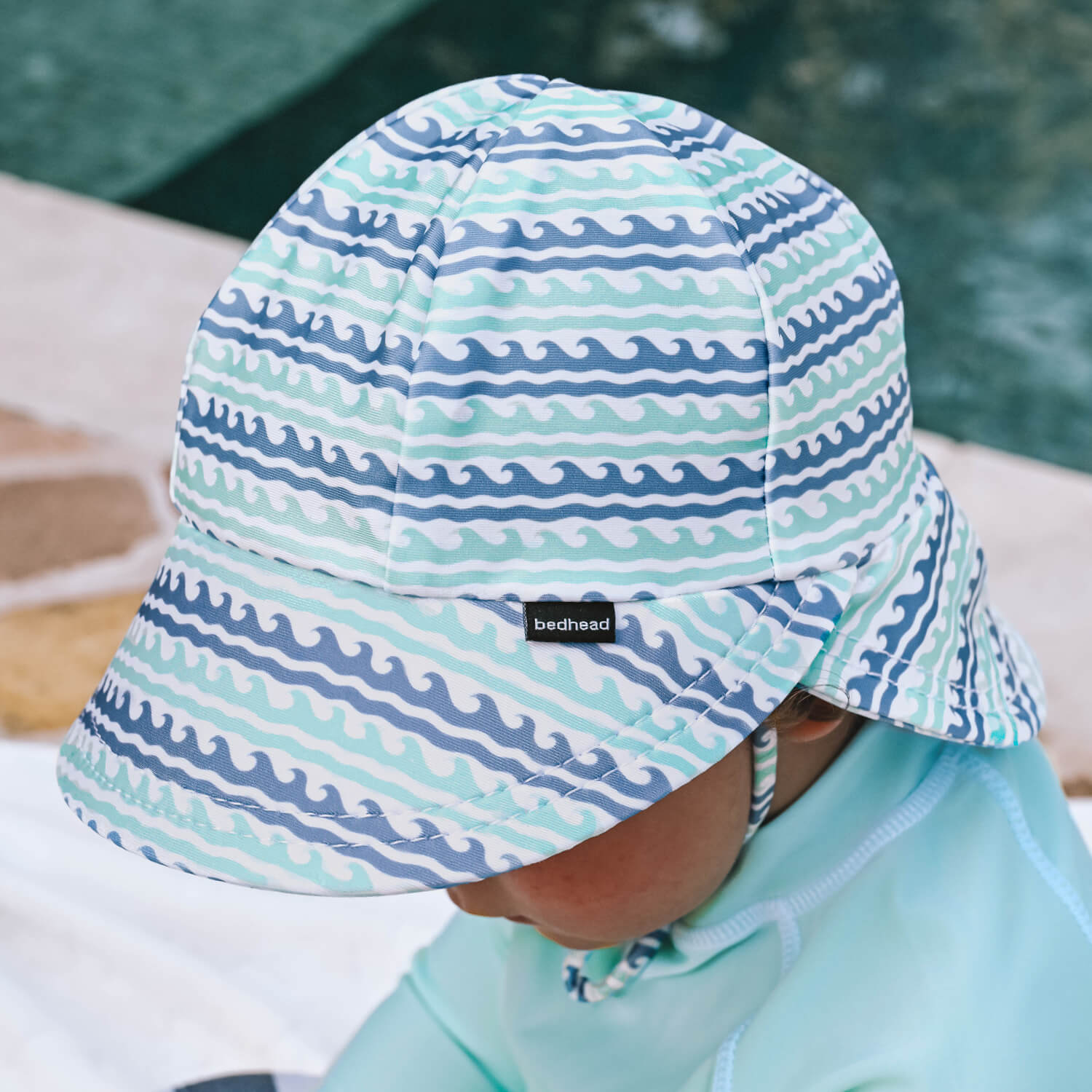 Bedhead Hats Swim Legionnaire Flap Hat Riptide