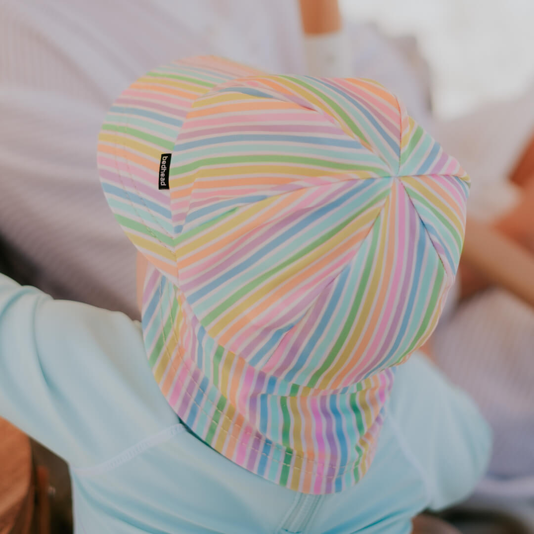 Bedhead Hats Kids Swim Legionnaire Hat Rainbow