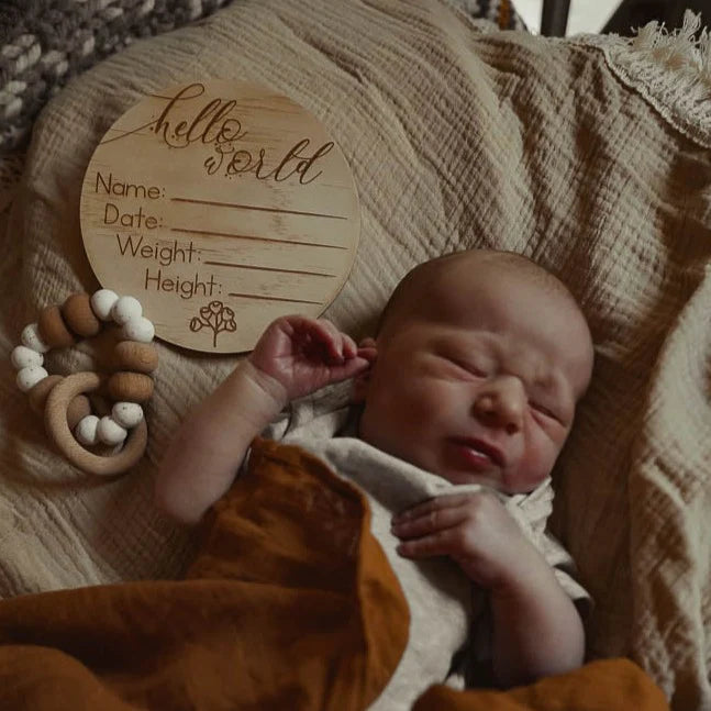 Hello Fern Hello World Birth Announcement Disc - Australiana