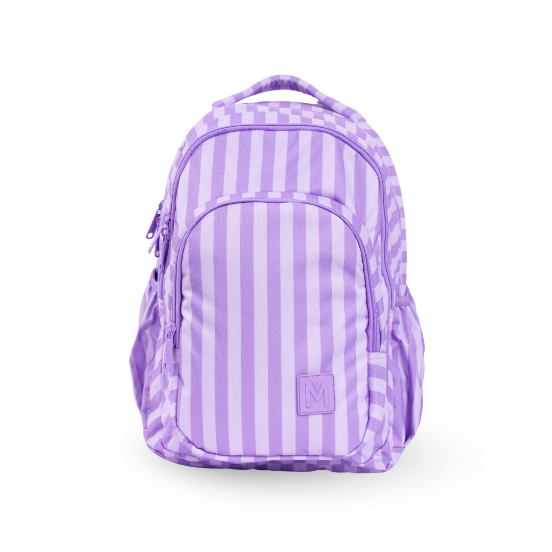MontiiCo School Bag Lilac Stripe