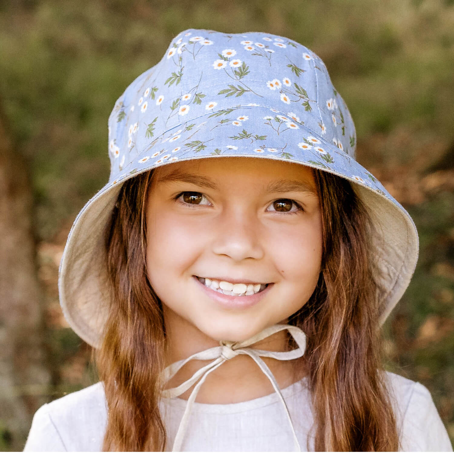 Bedhead Heritage Reversible Panelled Bucket Sun Hat Daisy