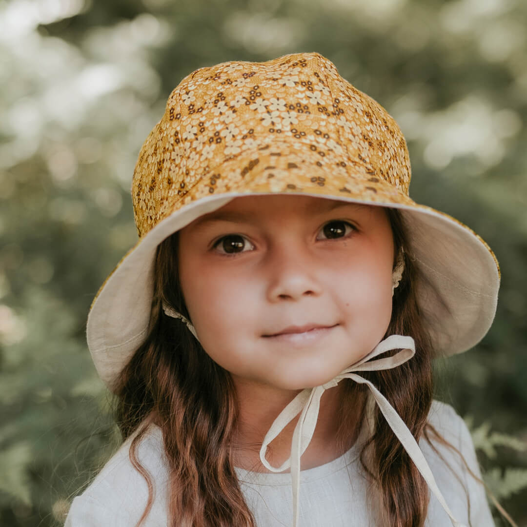 Bedhead Hats - Linen Reversible Sun Hat for Ladies UPF50+ Sun Protection