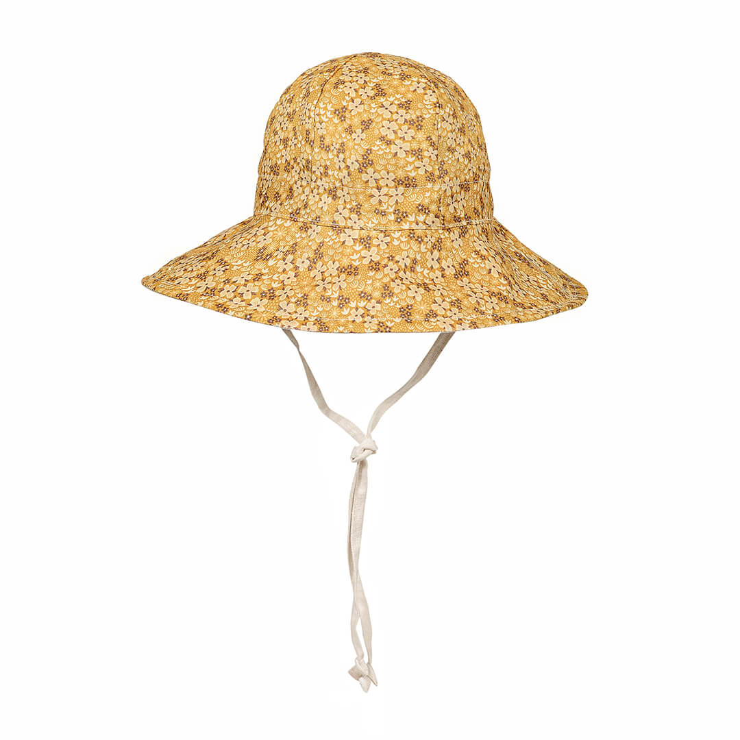 Bedhead Heritage Girls Reversible Panelled Bucket Sun Hat - Farah/flax