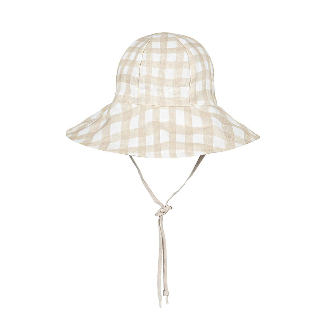 Bedhead Heritage Girls Reversible Panelled Bucket Sun Hat - Flynn/flax