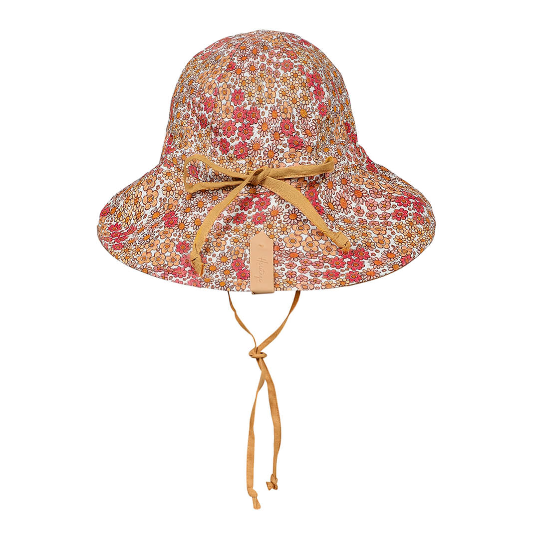 Bedhead Heritage Girls Reversible Panelled Bucket Sun Hat - Melody/maize