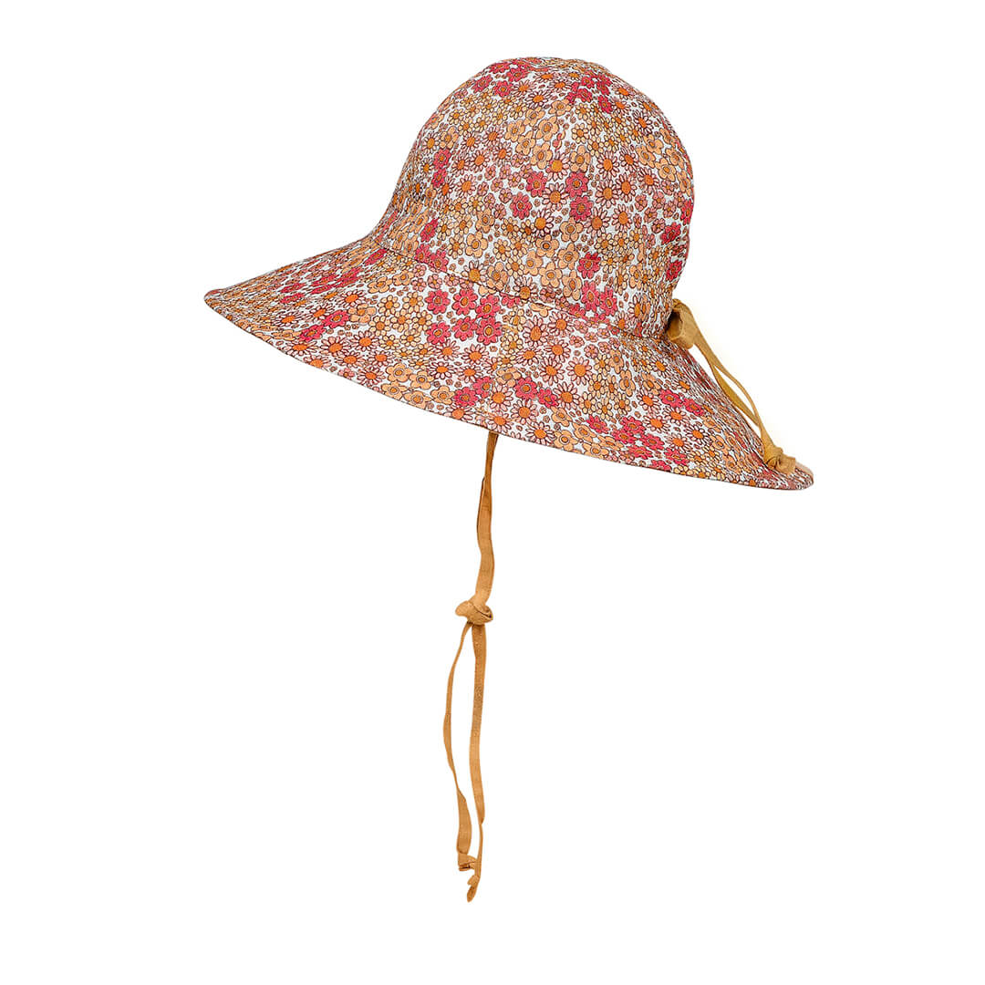 Bedhead Heritage Girls Reversible Panelled Bucket Sun Hat - Melody/maize