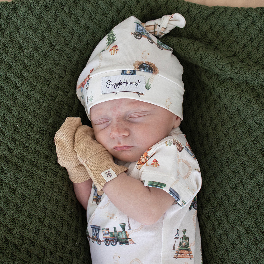Snuggle Hunny Pebble Organic Cotton Rib Mittens