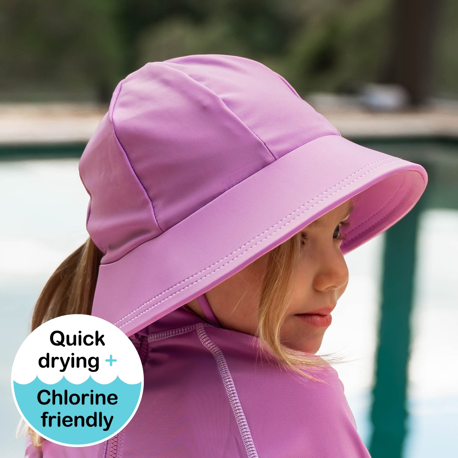Bedhead Hats Ponytail Swim Bucket Beach Hat - Bubblegum