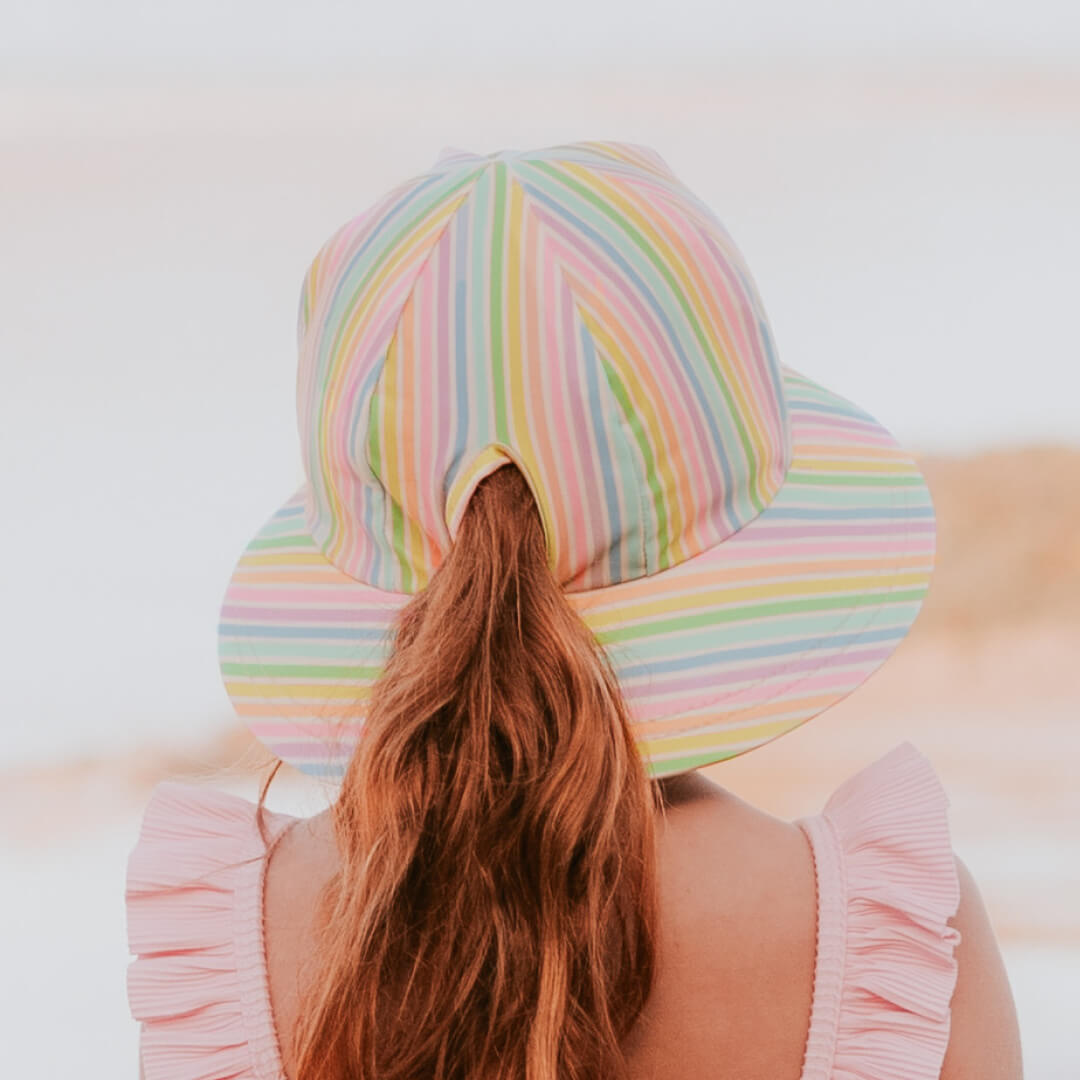 Bedhead Hats Ponytail Swim Bucket Hat Rainbow