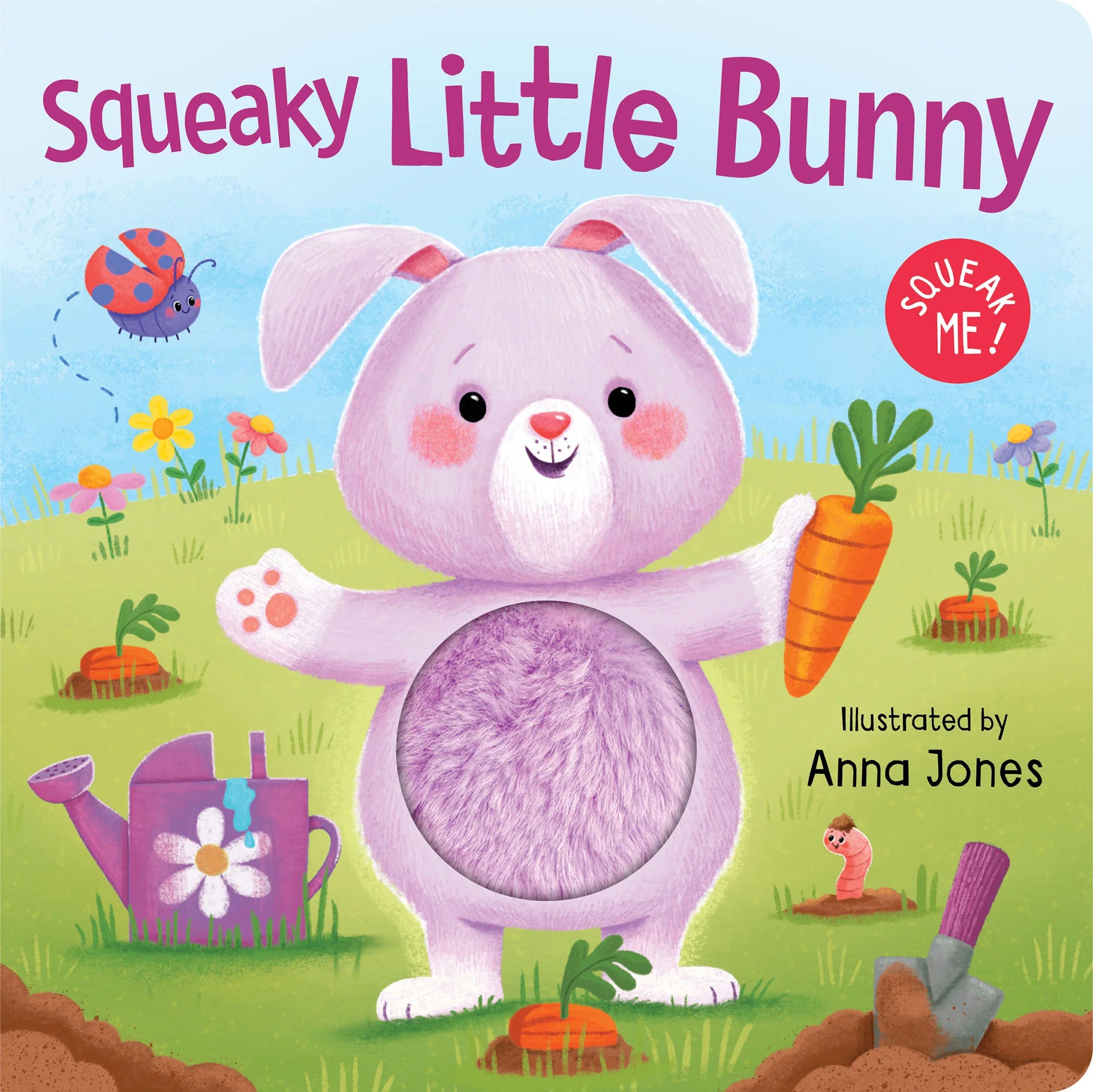 Squeaky Plush Board Book - Squeaky Little Bunny