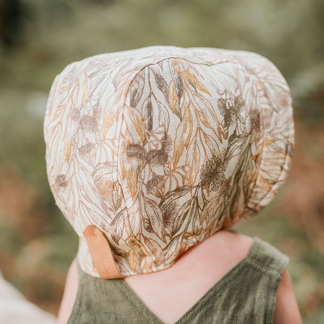 Bedhead Heritage Reversible Sun Bonnet Mallee/moss