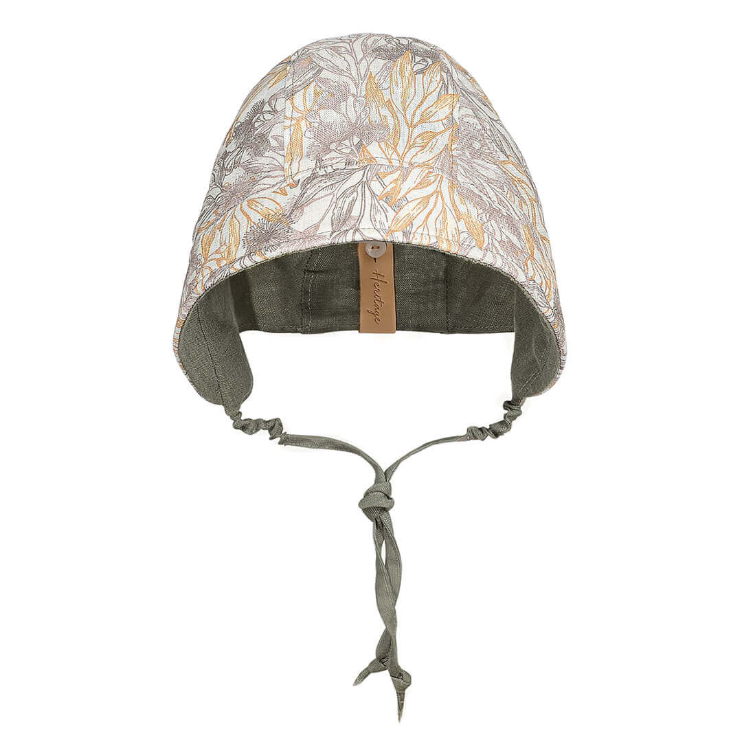 Bedhead Heritage Reversible Sun Bonnet Mallee/moss