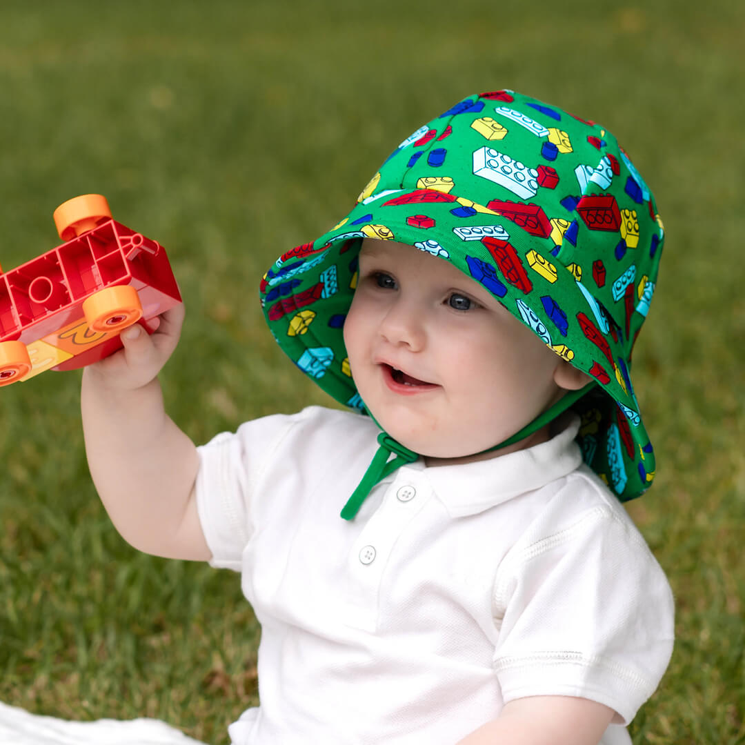 Bedhead Hats Toddler Bucket Sun Hat Blocks