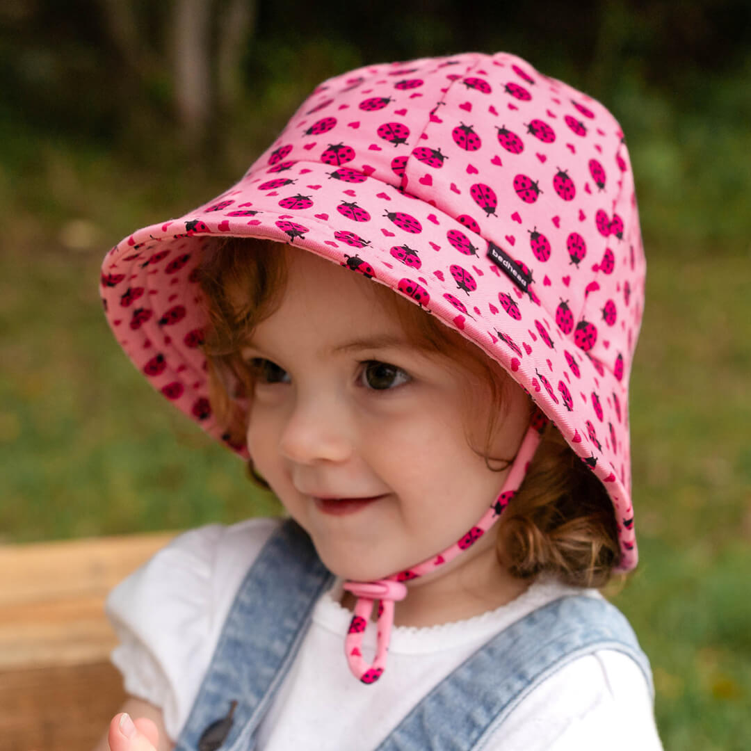 Bedhead Hats Toddler Bucket Sun Hat Ladybug