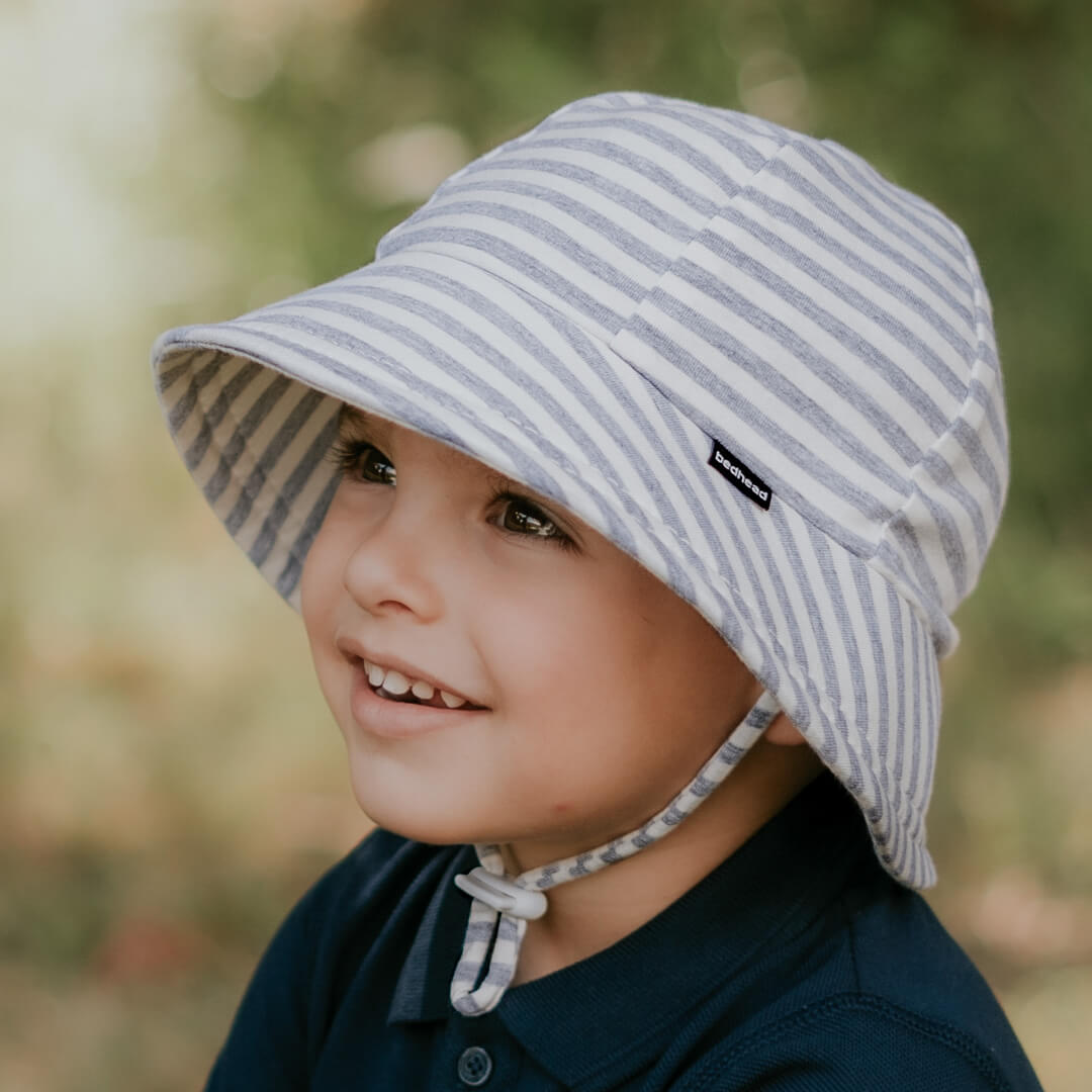 Bedhead Baby Bucket Hats - Grey Stripe