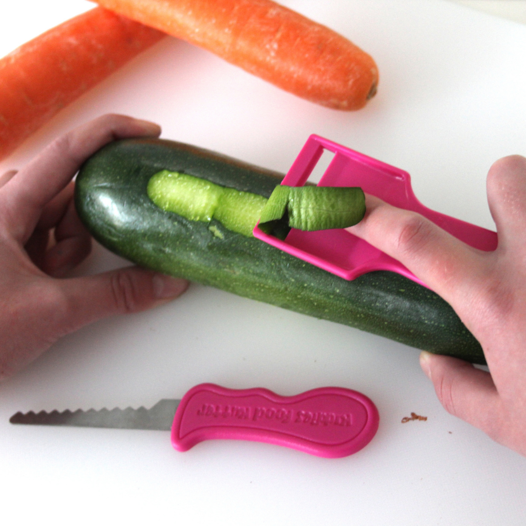 Kiddies Safety Food Kutter And Safety Food Peeler -twin Pack