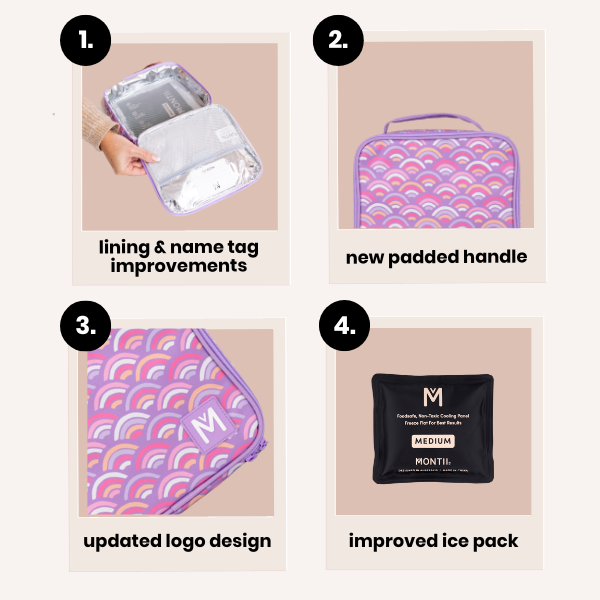 Montiico Medium Insulated Lunch - Rainbow Roller