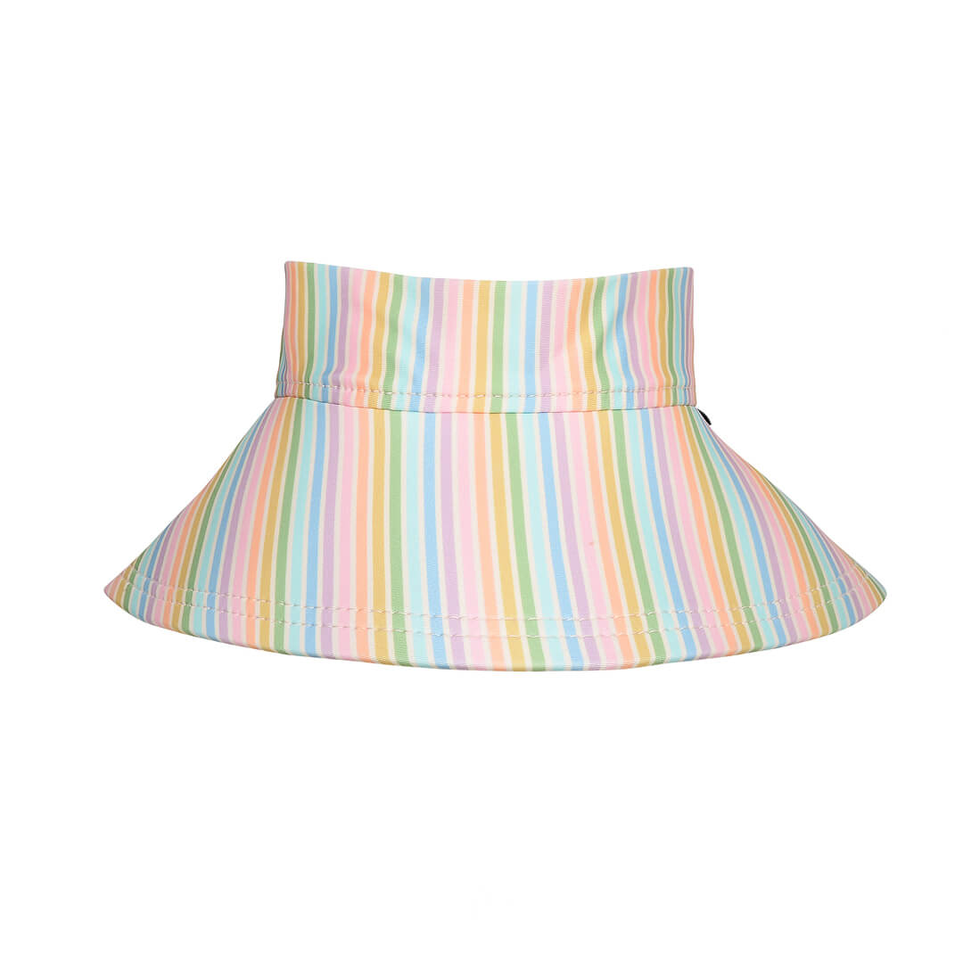 Bedhead Ladies Wide-brimmed Swim Visor Beach Hat - Rainbow