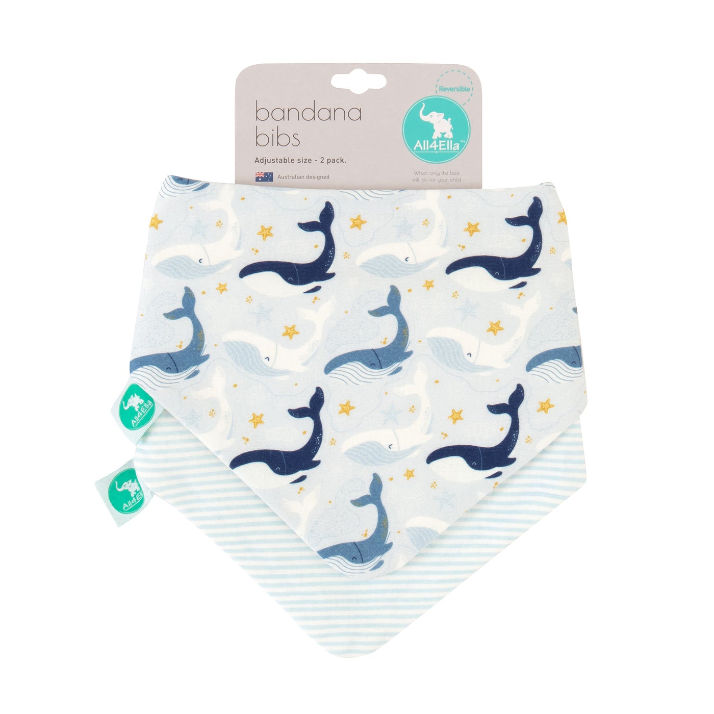 All4ella Bandana Bibs 2pk