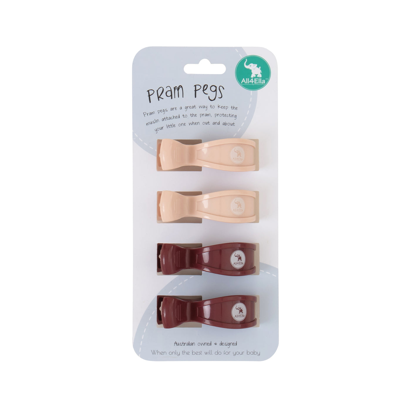All4ella Pram Pegs 4pk
