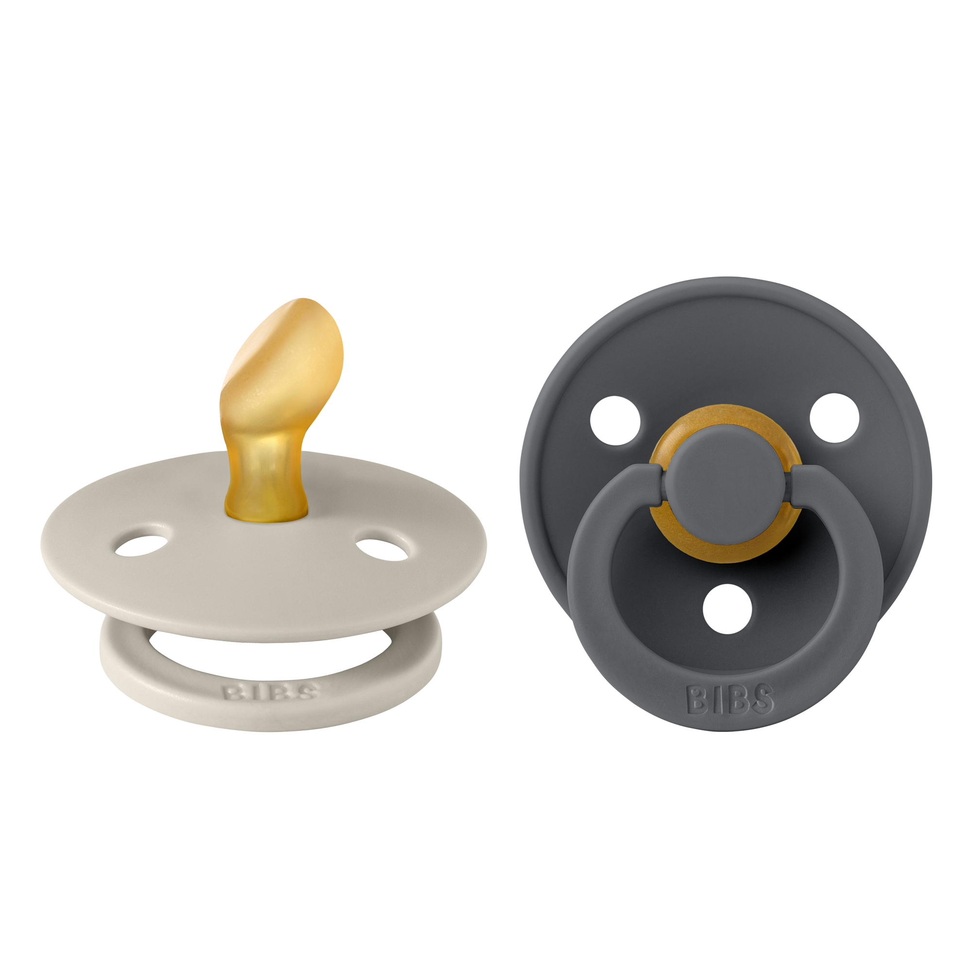 Bibs Dummies Colour Collection - Anatomical/latex Size 2