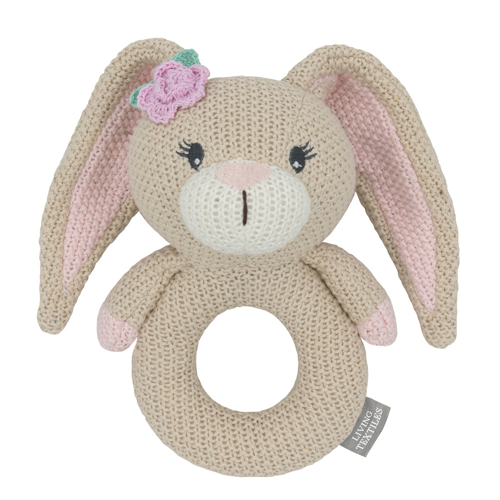 Amelia The Bunny Knitted Rattle