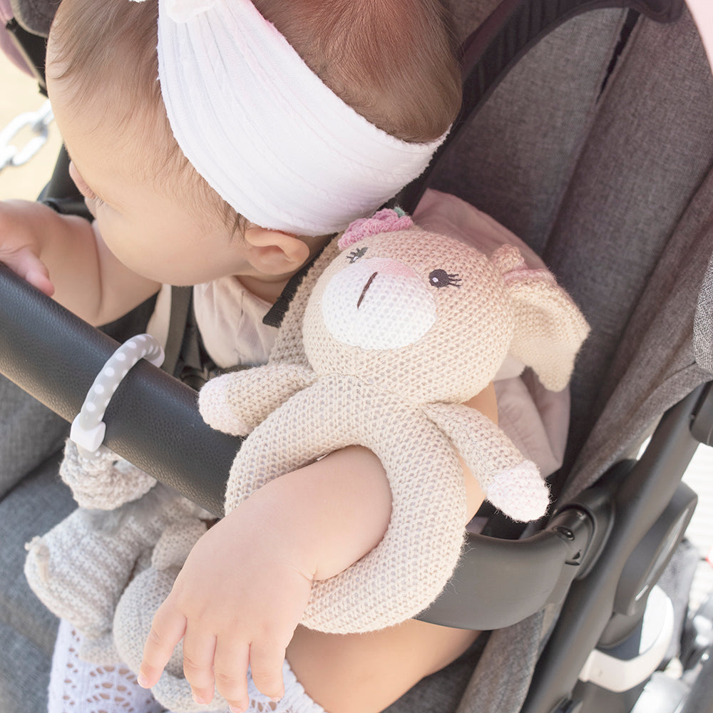 Amelia The Bunny Knitted Rattle