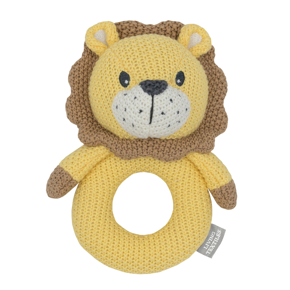 Leo The Lion Knitted Rattle