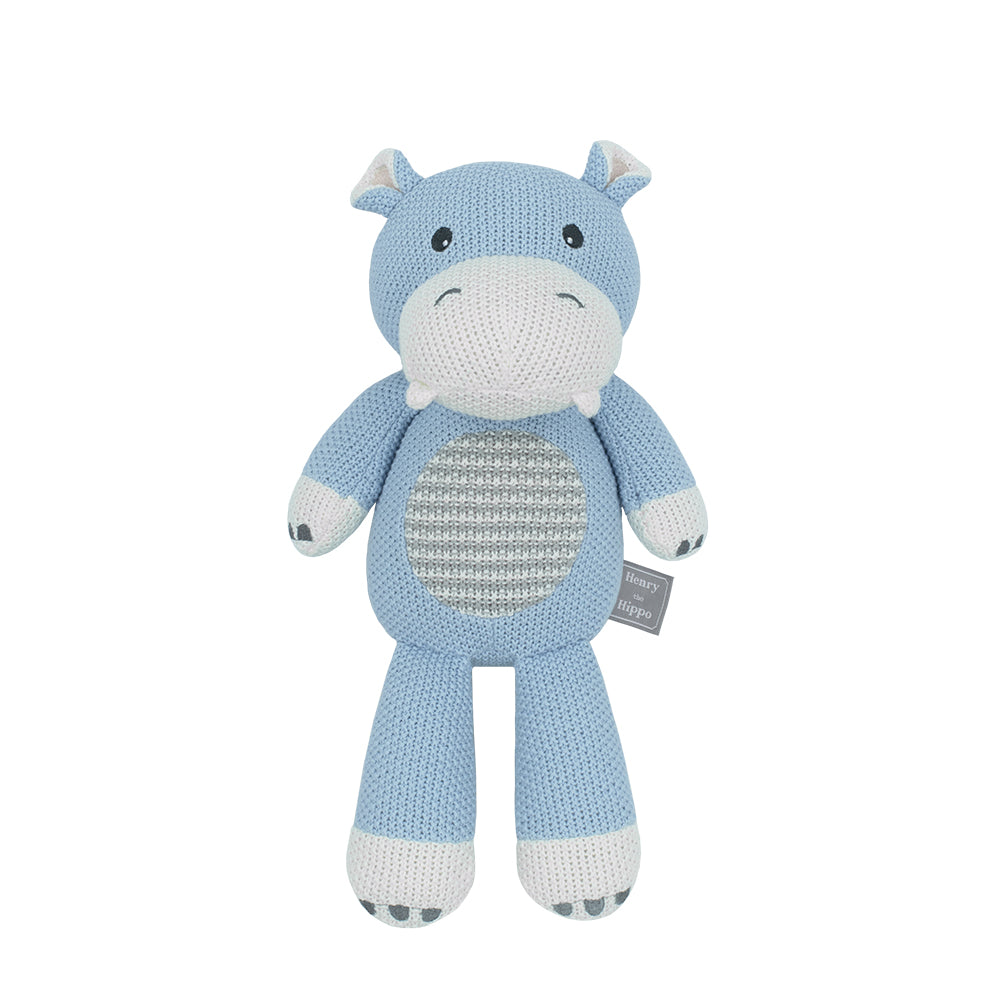 Henry The Hippo Knitted Toy